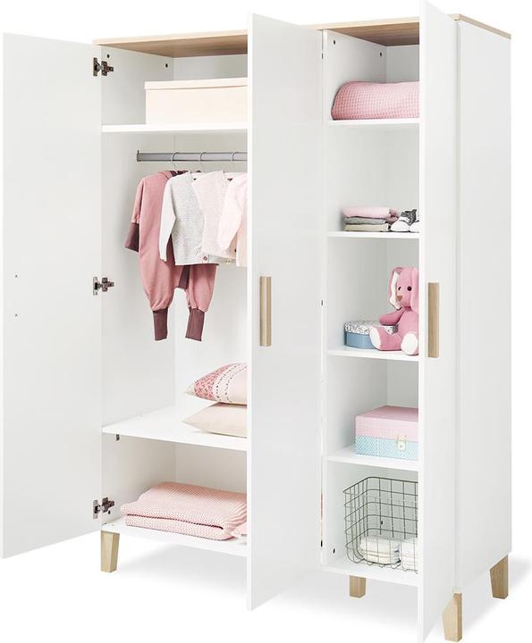 Produktbild Pinolino Kinderzimmer-Set 'Lumi' extrabreit gross, 3-tlg. (Kinderkleiderschrank)