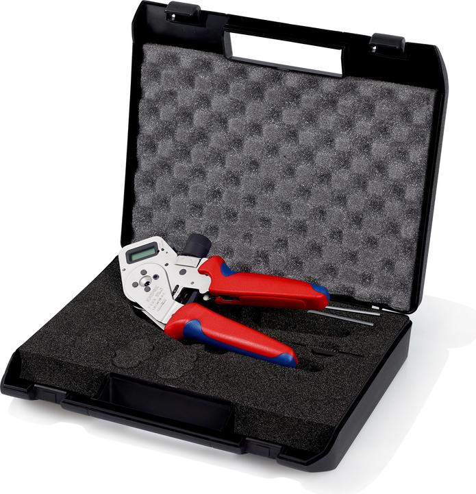Image du produit Knipex Pince à sertir à quatre points pour contacts tournés (195 mm)