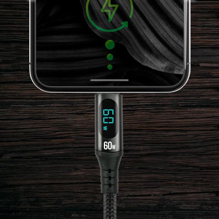 Produktbild Everactive USB-C > USB-C PD 2.0 (Display) - Daten-Ladekabel (2 m, USB 2.0, 60 W)