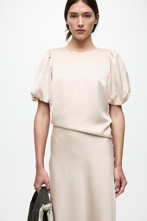 Actual product image Vila Round neck top with short sleeves (38)