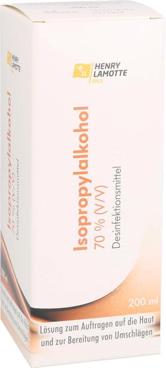 Produktbild HENRY LAMOTTE OILS Isopropylalkohol 70 % Desinfektionsmittel Lösung, 200 ml Lösung (200 ml)