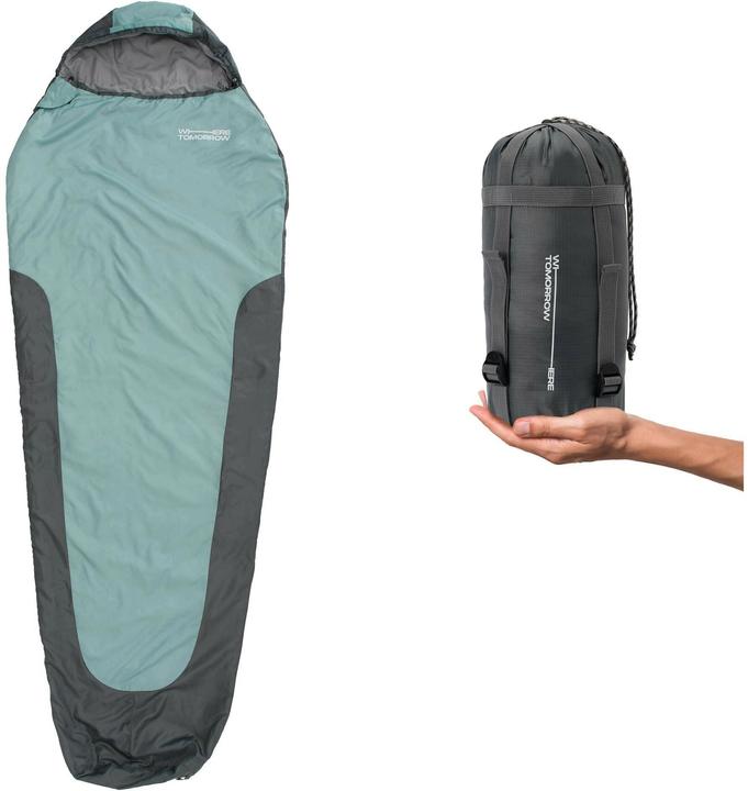 Actual product image Where Tomorrow Schlafsack ultraleicht Polyester, Petrol (200 cm)