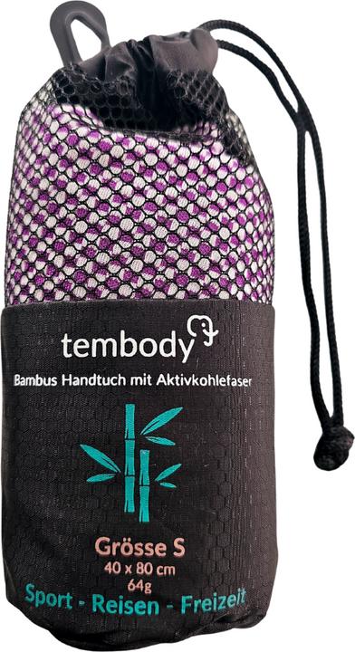 Immagine prodotto Tembo Tembody Bambus Reisehandtuch Lila S