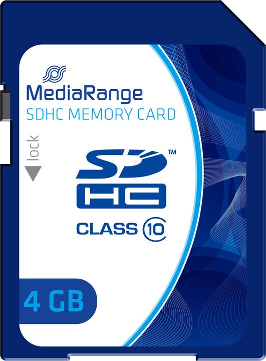 Immagine prodotto MediaRange SDHC Classe 10 (4 GB, SDHC, U1, UHS-I)