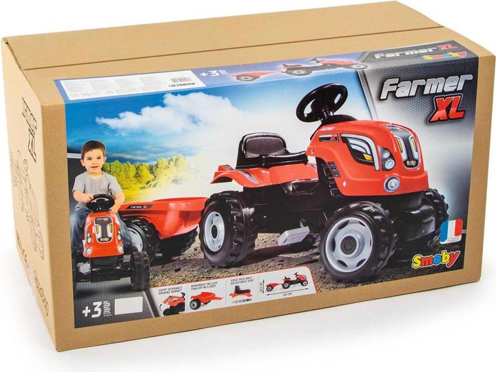 Produktbild Smoby Traktor mit Anhänger-rot