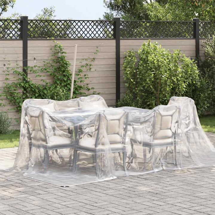 Produktbild VidaXL Transparente Plane mit Ösen 3x4 m Polyethylen durchsichtige Plane (300 x 400 cm)
