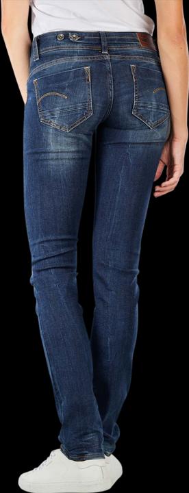 Actual product image G-Star Midge Saddle Mid Straight Jeans Neutro dk aged (W33/L30)