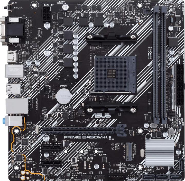 Immagine prodotto ASUS PRIME B450M-K II (AM4, AMD B450, mATX)