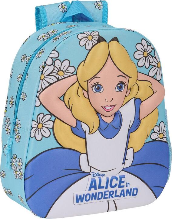 Disney Kinderrucksack 3D Clásicos Alice in Wonderland Himmelsblau 27 x 33 x 10 cm (27 l)