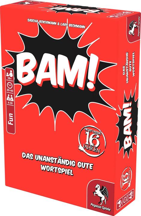 Actual product image Pegasus Bam. The indecently good pun (German)