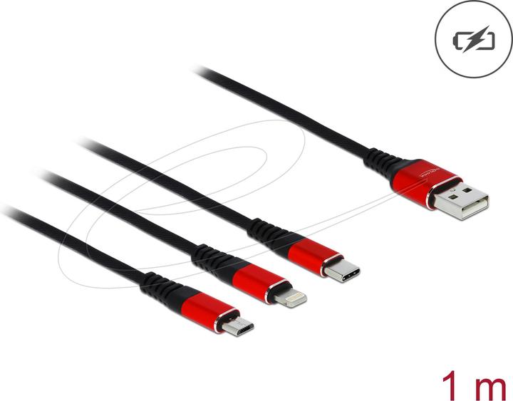 Image du produit Delock 3in1 (1 m, USB 2.0, 5 W)