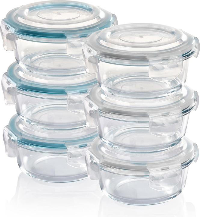 Immagine prodotto Grizzly Set di contenitori in vetro per alimenti freschi, 6x400ml (0.40 l)