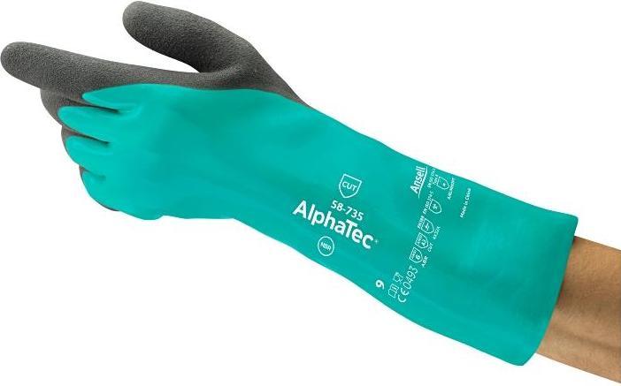 Actual product image Ansell Nitrile gloves AlphaTec® 58-735 (9)