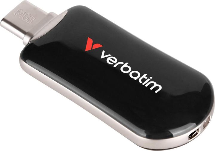 Actual product image Verbatim STICK 64GB Plectra Black USB-C Flash Drive 30224 (64 GB, USB-C)
