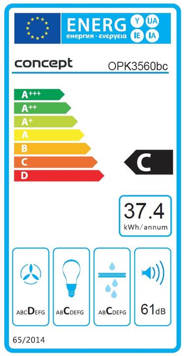 Etichetta energetica Concept OPK3560 (Cappuccio)