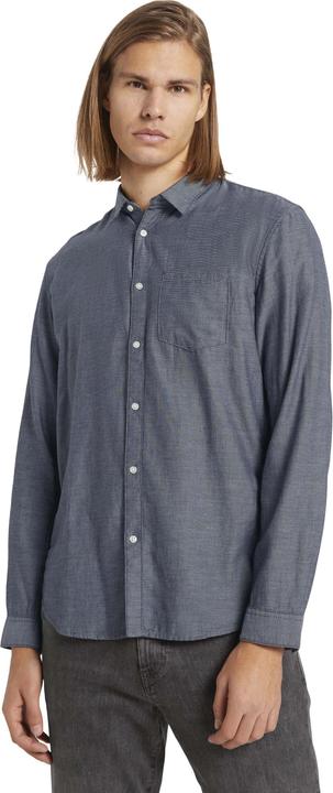 Produktbild Tom Tailor Hemd Shirt fein strukturiert mit Bio Baumwolle (M)