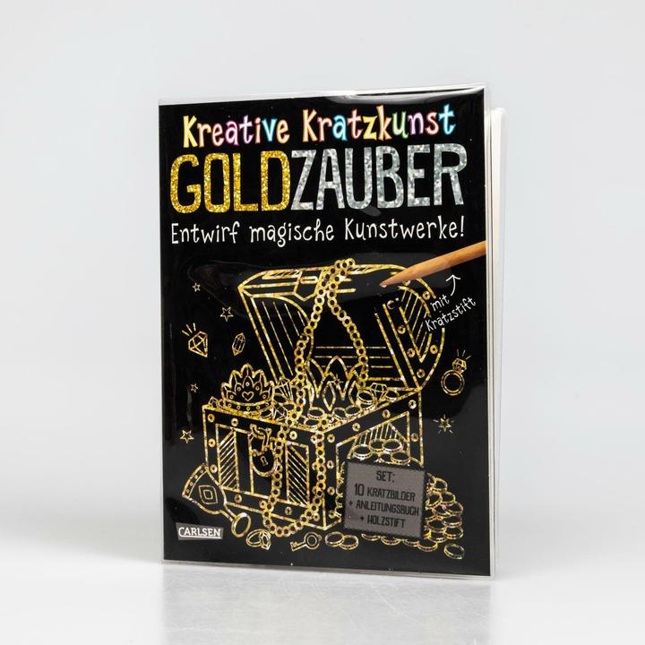 Actual product image Scratching pictures for children: Creative scratching art: Gold magic