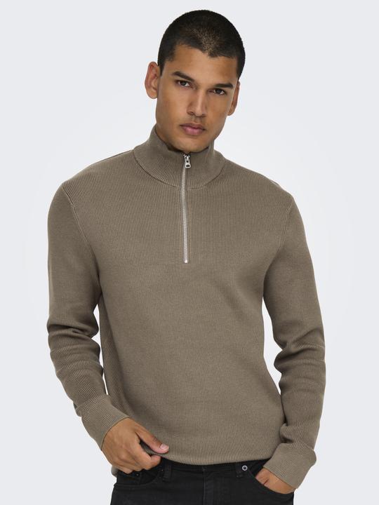 Produktbild Only & Sons Onsphil Reg 12 Struc Half Zip Knit Noos (XS)