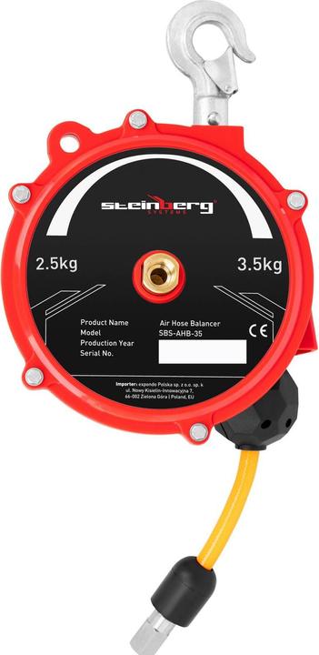 Actual product image Steinberg Druckluft Balancer 2,5 - 3,5 kg Gewichtsausgleicher Air Balancer Schlauch 1,3 m