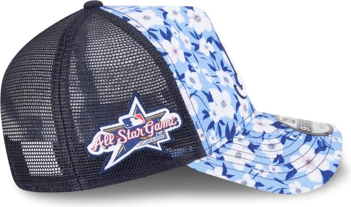 Actual product image New Era 9Forty Kinder Trucker Cap - FLORAL Atlanta Braves (54, 55, 56)