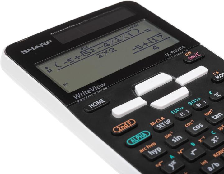 Produktbild Sharp EL-W550TG Wissenschaftlicher Taschenrechner schwarz/grau (Solarzellen)