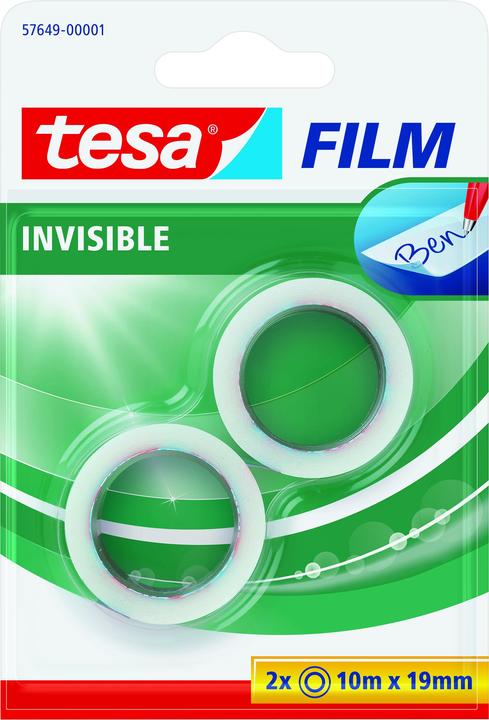 Actual product image tesa tesafilm INVISIBLE, matt invisible, non-ageing and tear-resistant (19 mm)