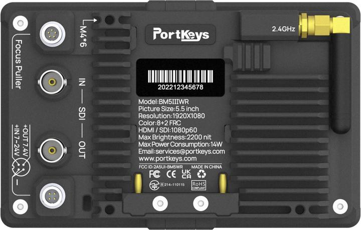 Productafbeelding Portkeys BM5 III WR 5,5 inch WCG On-Camera Monitor