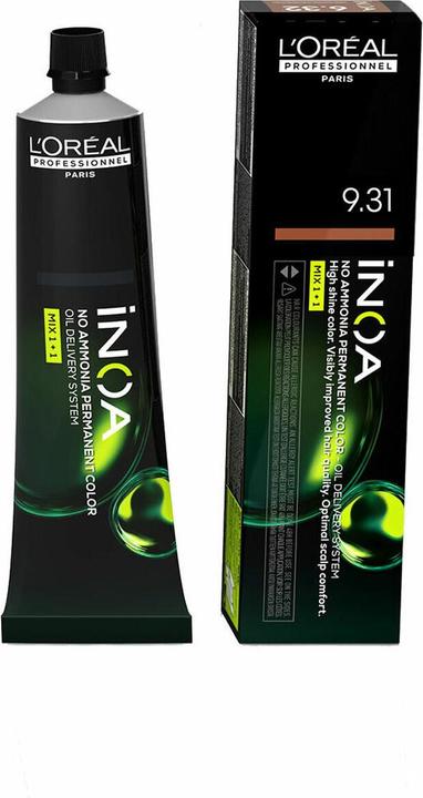 Actual product image L'Oréal Professionnel Permanent colouring Inoa Color Nº 9.31 Extra light blonde (60 g) (Nº 9.31 Extra light blonde)