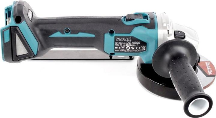 Actual product image Makita DGA 506 G1 Battery angle grinder 18 V 125 mm Brushless + 1x battery 6.0 Ah - without charger (125 mm)