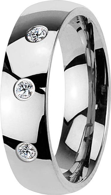 Immagine prodotto Star Piercing Anello in argento con tre cristalli (senza ottone, Titanio G23)