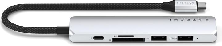 Produktbild Satechi Slim 6 Multiport Hub Silver (USB-C, 6 Ports)