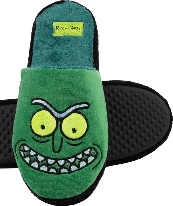 Actual product image Rick And Morty Mens Pickle Rick Slippers (45.5)