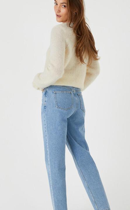 Actual product image La Redoute Collections Boyfit jeans with high waistband (26)