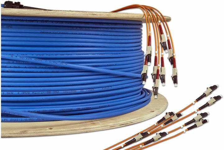 Produktbild Wirewin LWL-Verlegekabel 12xLC-LC, MM, OM4, 80m (80 m)