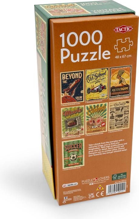 Produktbild Tactic Puzzle 1000 Vintage: Retro-Kino (1000 Teile)