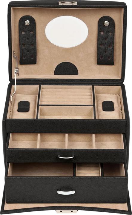 Actual product image Windrose Beluga Schmuckkasten Leder 21.5 cm