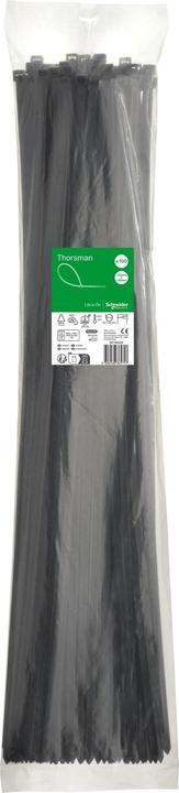 Produktbild Schneider Electric IMT46428 - Kabelbinder 780 x 8.8 mm schwarz im Beutel a 100 Stück (Kunststoffkabelbinder, 780 mm, 100 Stk.)