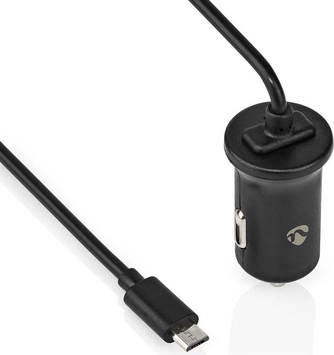 Nedis CCHAM240ABK Car Charger 2.4 A Fixed Cable Micro-USB Black