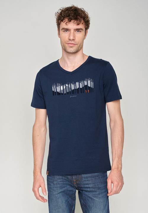Actual product image Greenbomb Nature Forest Couple Peak T-Shirt (XXL)