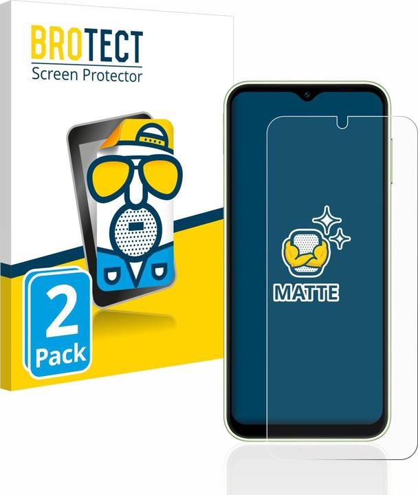 Image du produit BROTECT Film de protection antireflet Protection d'écran mat (2 pièce(s), Samsung Galaxy A14)