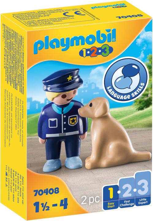 Actual product image Playmobil Policeman with dog (70408, Playmobil 1.2.3)