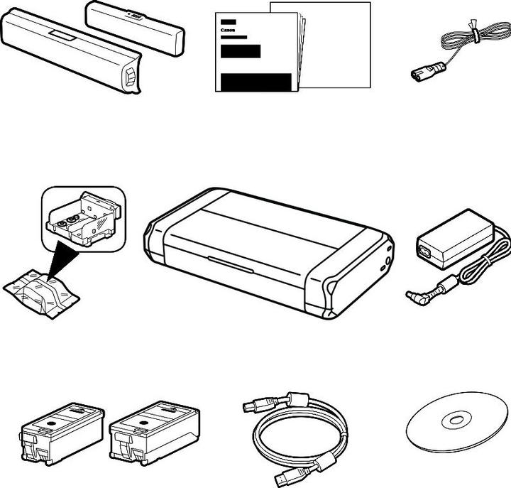 Image du produit Canon Maxify BX 110 avec batterie (Encre, Couleur)