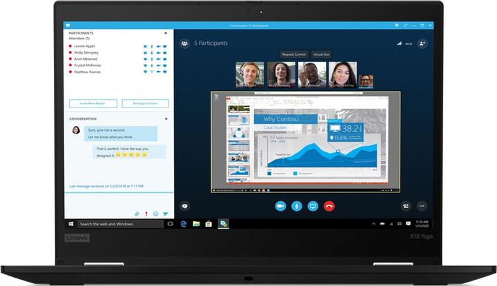 Immagine prodotto Lenovo ThinkPad X13 Yoga (13.30", Intel Core i5-10210210U, 8 GB, 256 GB, DE)