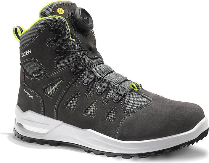 Productafbeelding Maddox ELTEN beroepsschoenen RILEY XXF BOA® GTX grijs-lime Mid ESD O2 WR CI Gr. 45 (O2, 45)