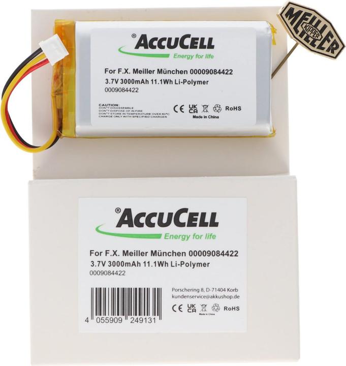 Actual product image AccuCell Battery F.X. Meiller Munich 0000 9084 422 (3.80 V, 3500 mAh)