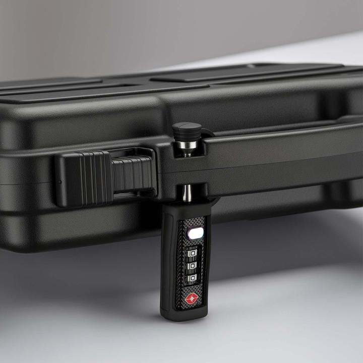 Actual product image Wiltec 4er Set Waffenkoffer TSA Zahlenschloss Kofferschloss Gewehrkoffer Schloss
