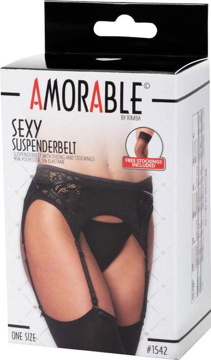 Actual product image Amorable by Rimba Women's Suspender Belt Sexy Lingerie