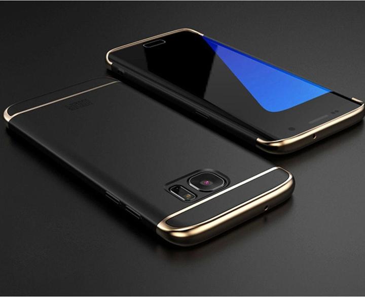 Produktbild König Design Handy Hülle Schutz Case für Samsung Galaxy A3 2017 Bumper 3 in 1 Cover Schwarz (Samsung Galaxy A3 (2017))
