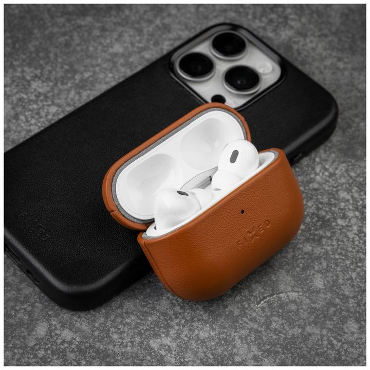 Immagine prodotto Fixed Fisso | Custodia per auricolari con supporto MagSafe | Apple AirPods Pro 2/Pro 2 (USB-C) | Marrone (Borsa per cuffie)