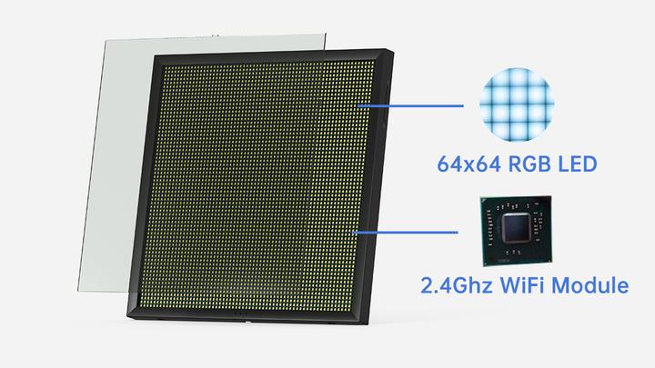 Actual product image Divoom Pixoo 64 (10.30", 64 x 64 pixels)